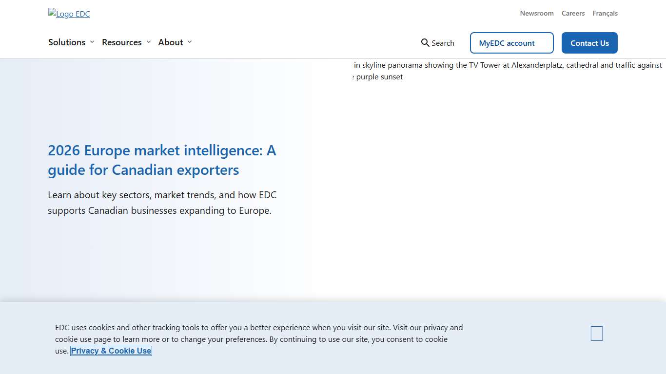 2026 Europe market intelligence for Canadian Businesses EDC